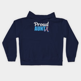 Proud Autism Aunt Kids Hoodie